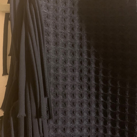 ENGLISH FACTORY fringe black sheath dress - Picture 4 of 11